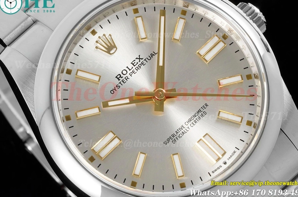 41mm SS Silver SS VS3230 Perpetual Oyster VSF 124300 Dial 0402